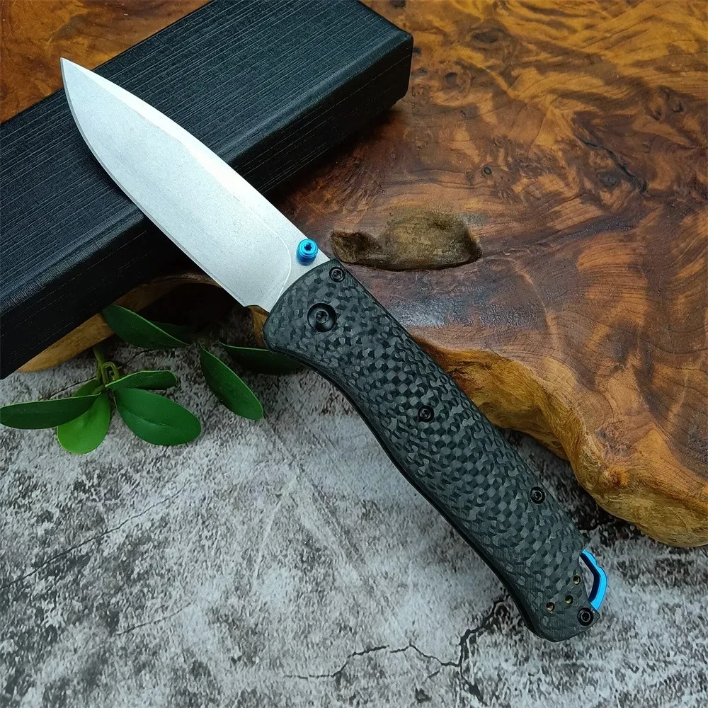 Edc Carry Pocket Knife - 535 Carbon Fiber Handle Folding Pocket
