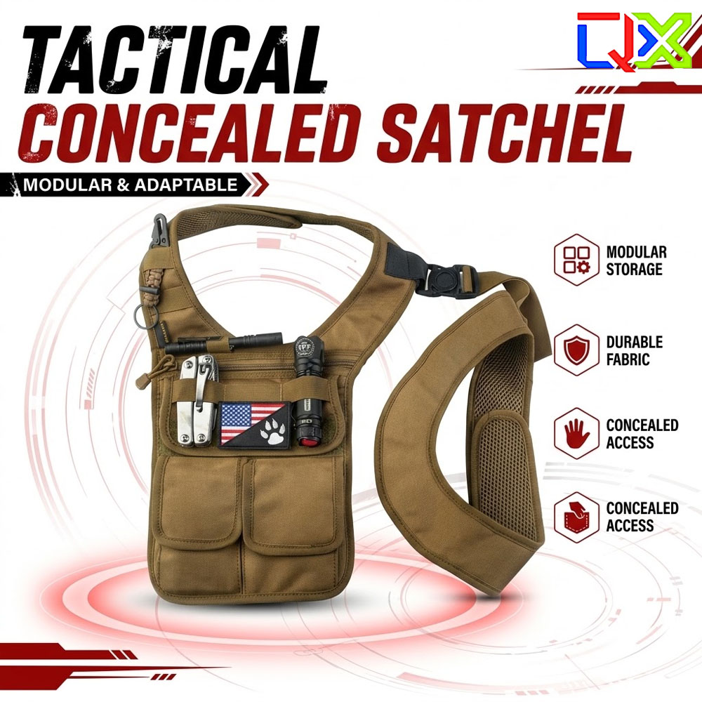 QX Tactical Concealed Satchel  - Edc Concealed Carry Bag review and price