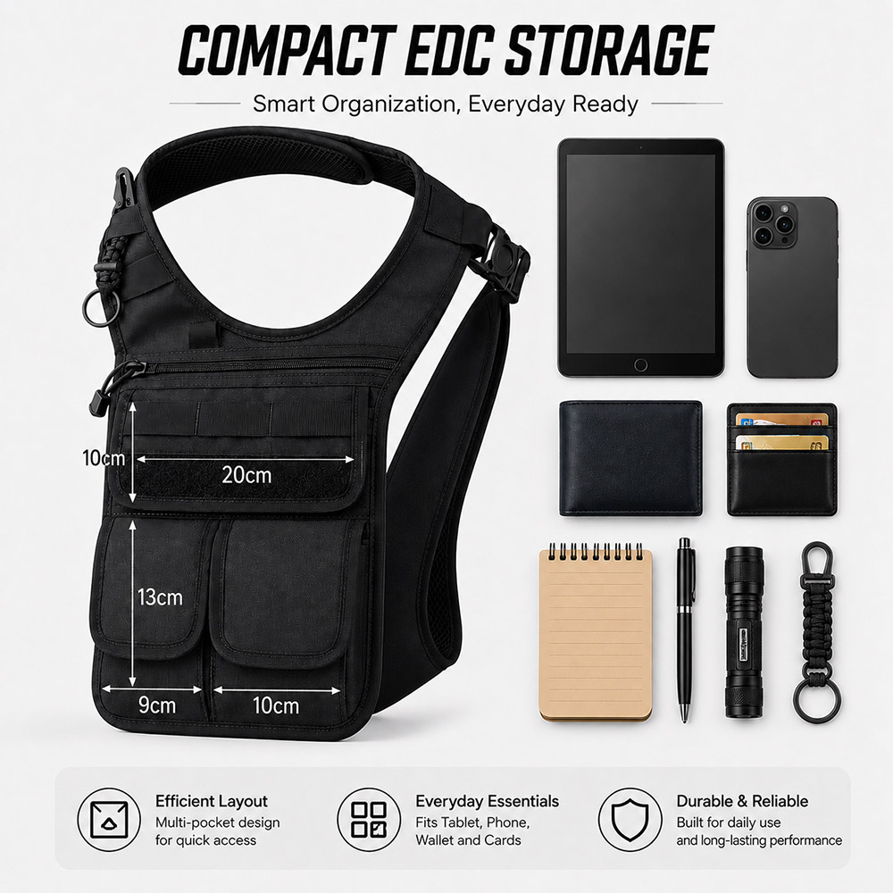 QX Tactical Concealed Satchel  - Edc Concealed Carry Bag review and price