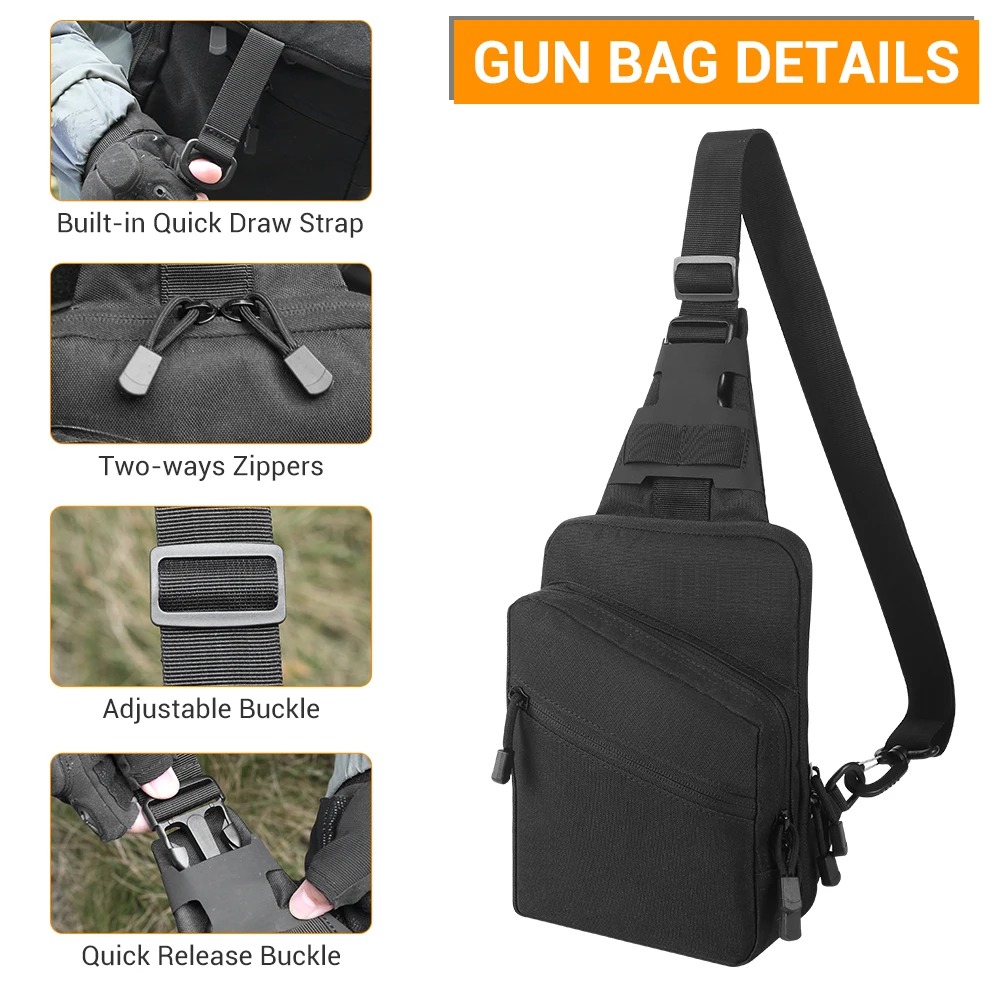 Tactical Pistol Gun Bag Concea - Edc Concealed Carry Bag review and price